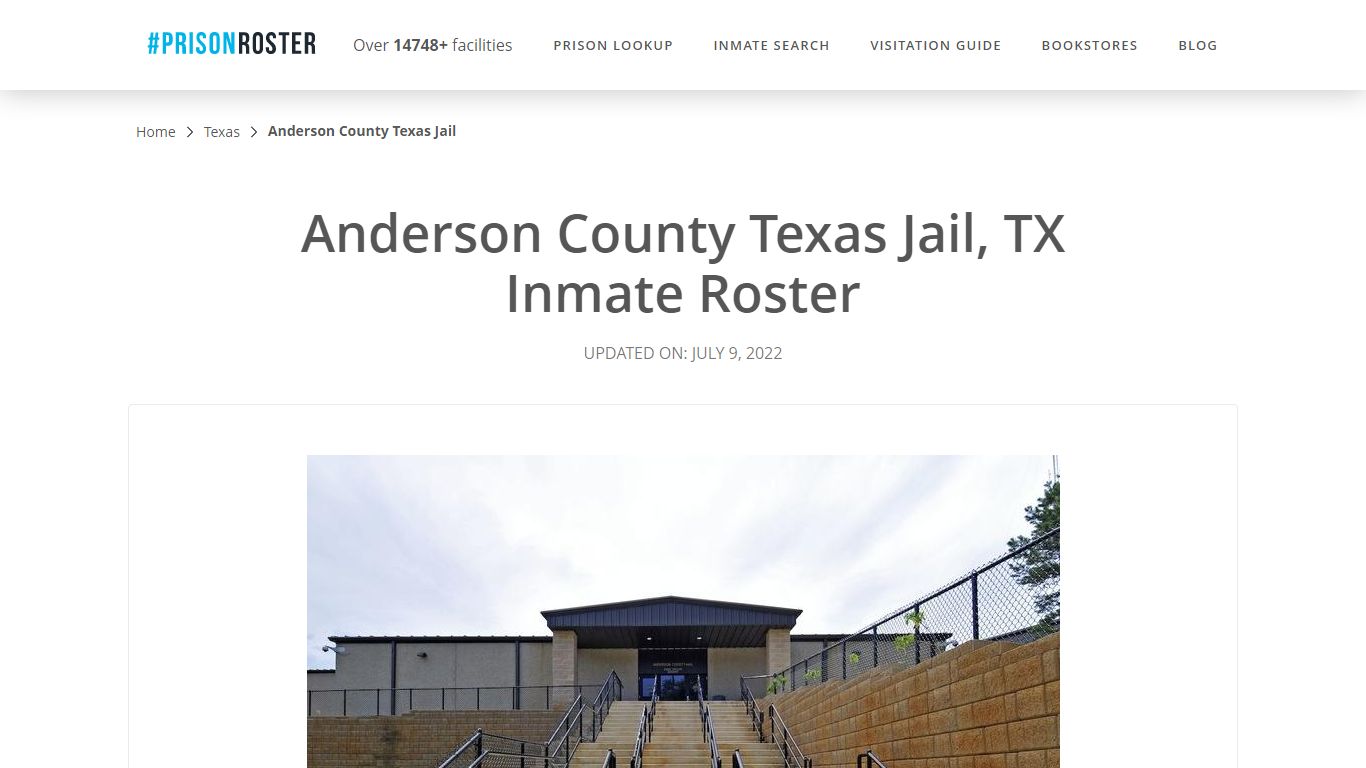 Anderson County Texas Jail, TX Inmate Roster - Prisonroster